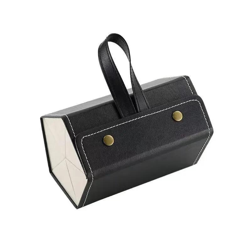 3/4/5/6 Slot Eyeglasses Storage Box, Foldable Portable Travel Case, Sunglasses Solid Color 1pc