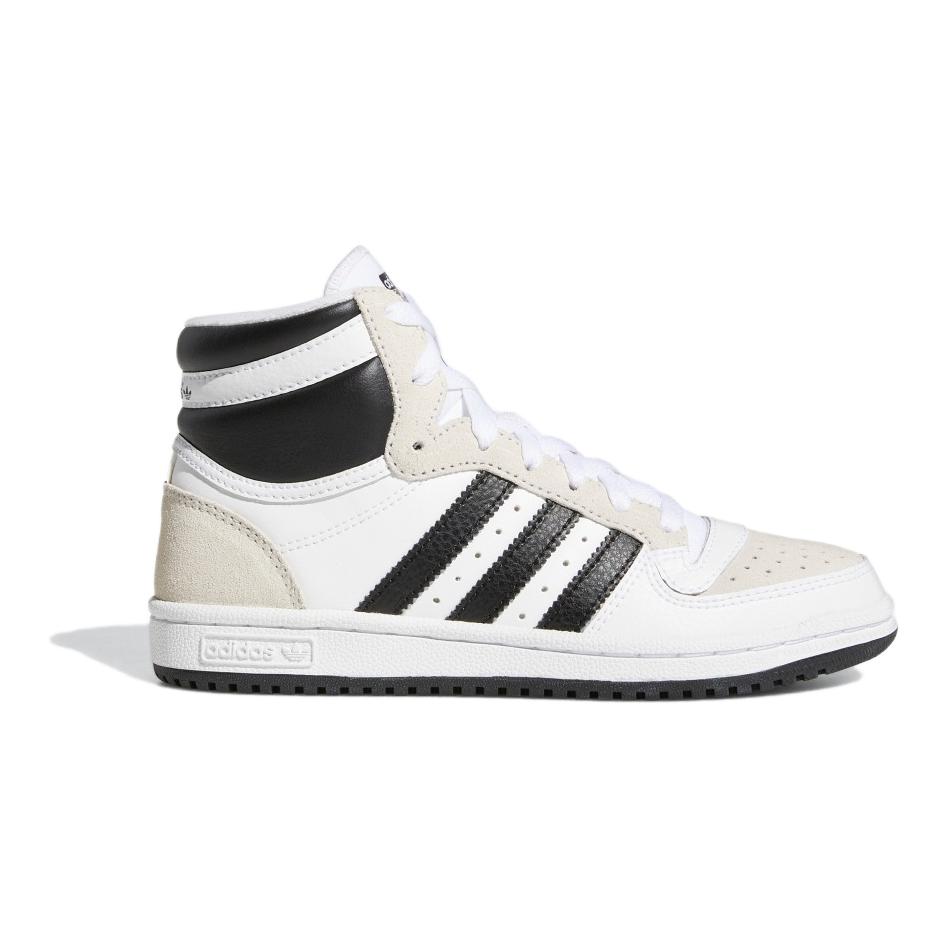 Adidas Originals Top Ten Synthetic Leather Durable Mid-Top Kids Sneakers Kids Sneakers White Black IF2708