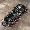 Fashion Lace Black Laser Phone Case For Samsung Galaxy S26 A16 A26 A24 A36 A35 A56 A55 A54 S25 FE S24 Ultra S23 Plus S22 Cover