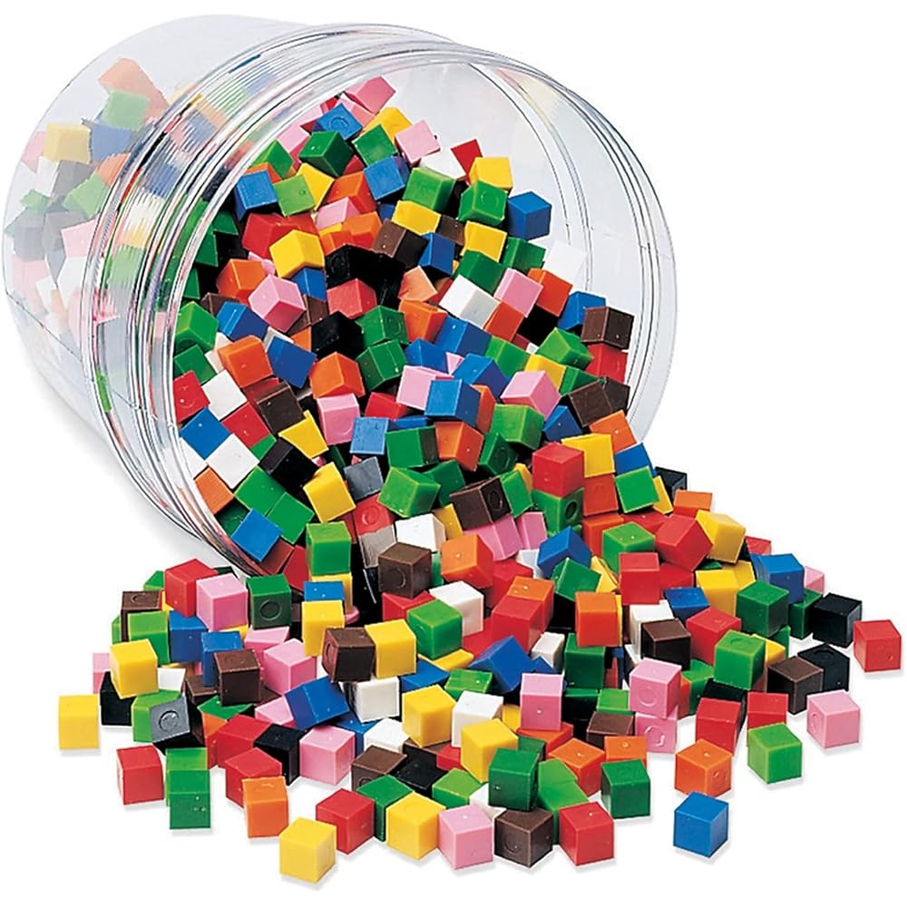 Learning Resources Centimeter Cubes Set of 1000 1cm Cubes Educational Math Manipulatives