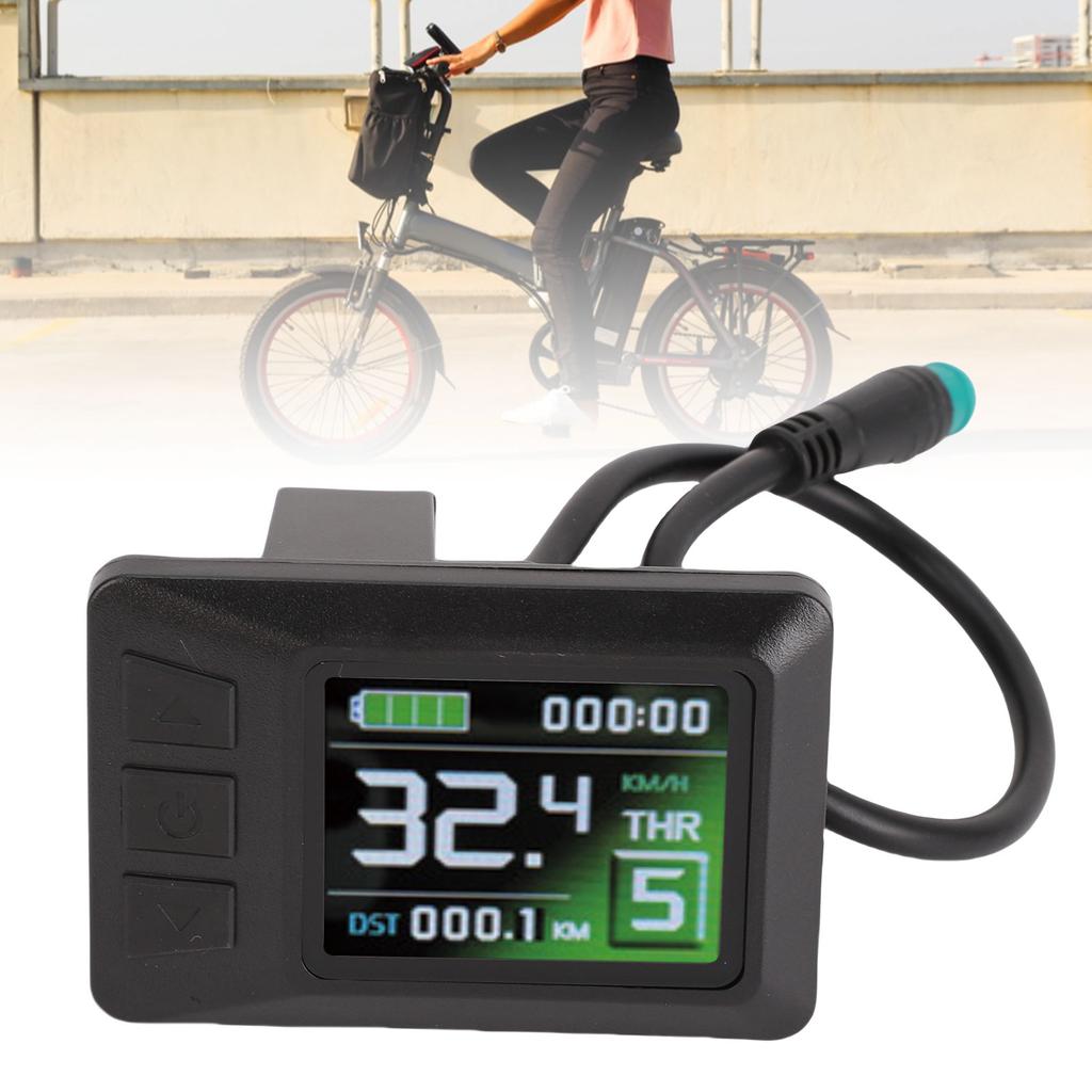 Electric Scooter Display Electric Scooter Dashboard 5 Pin Rain Proof Connector ABS Lightweight Fine Craftsmanship for Cycling