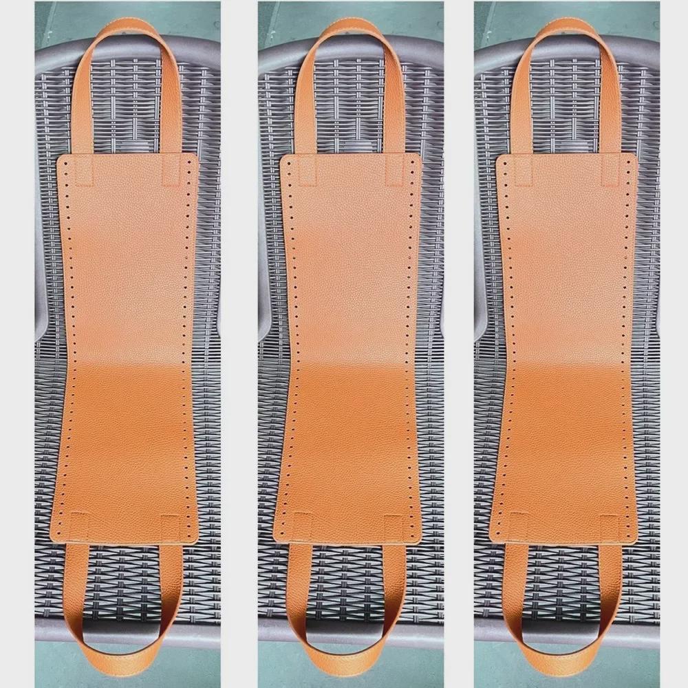 Handmade DIY Leather Woven Body Bag with Integrated Handle Hook