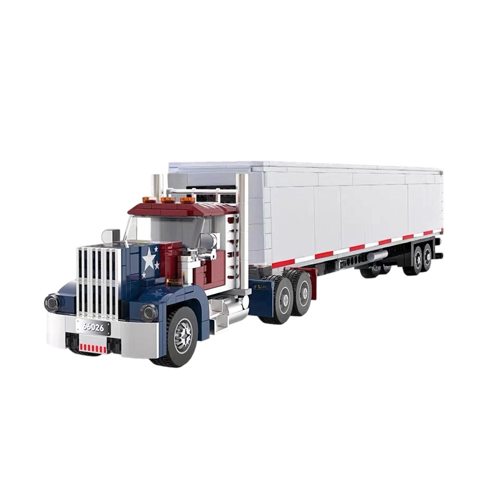 

DIY Toy Building For Boys - Trailer Truck/Transport Vehicle Model One Size
