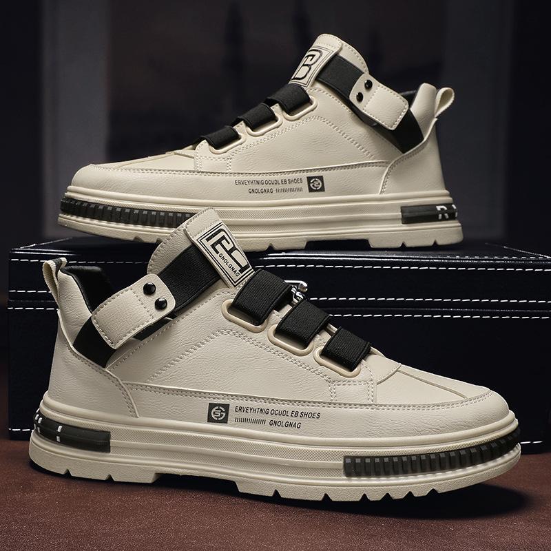 Neue High-Top-Boardingschuhe, wasserdichte Freizeitschuhe aus Leder mit Lederoberfläche