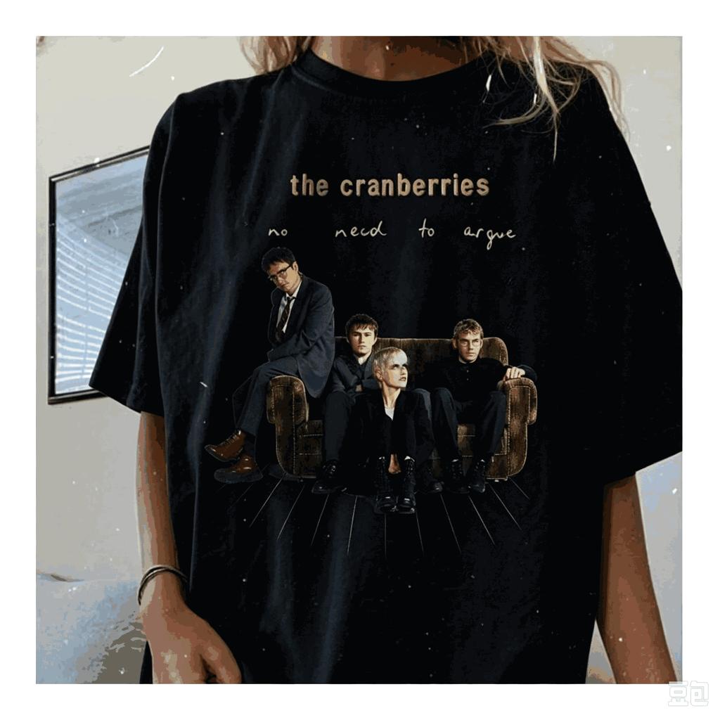 2026 The Cranberries Grafické tričko Vintage Rocková kapela Skupinové foto Potisk Pánské Dámské Letní Krátký rukáv Unisex Ležérní Oversized Streetwear Trička Top