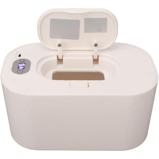 Wet Wipe Warmer, Large Capacity LED Screen, Portable Uniform Heating Heated Wipes Dispenser