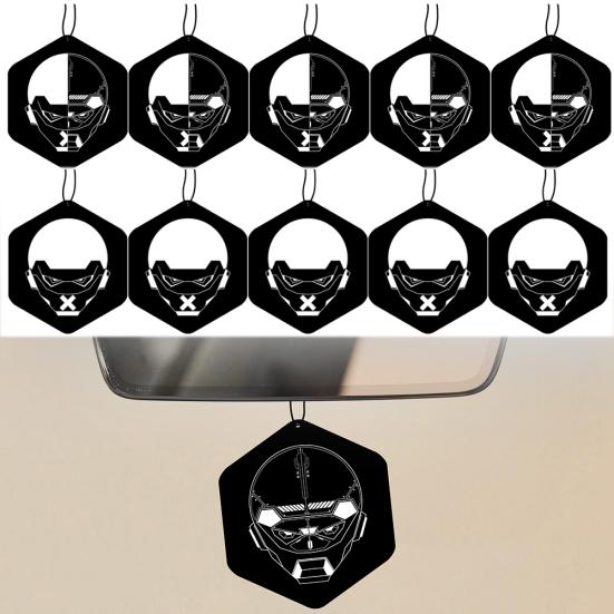 

10Pcs/Set Car Vehicle Hanging Fragrance Aroma Pendant Scent Paper Air Freshener