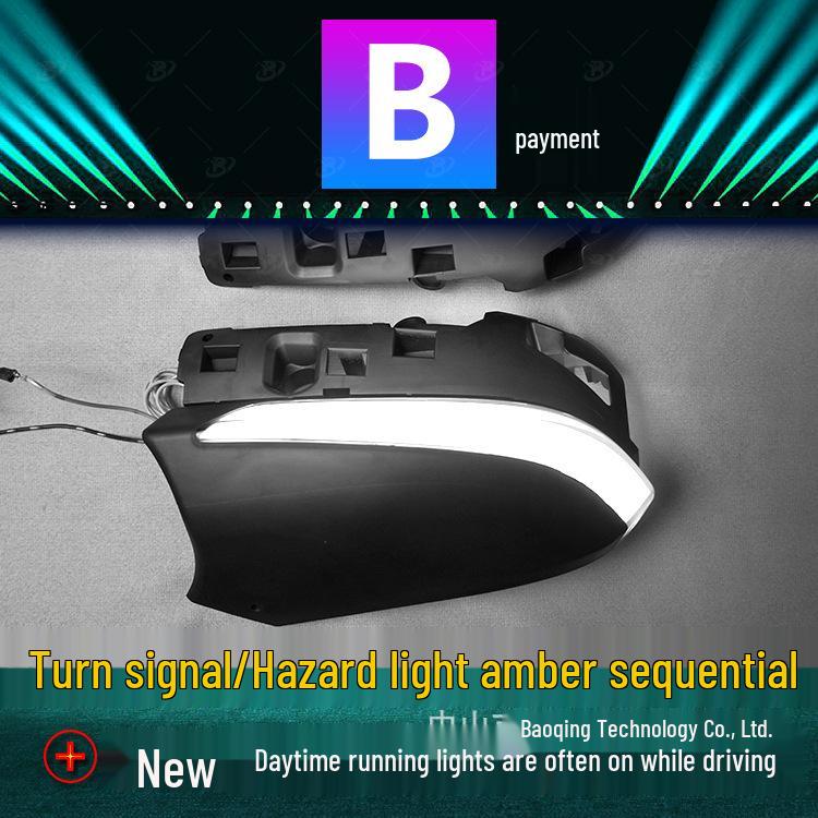 Levin Car Rearview Mirror Mod: Dynamic Blue & White Sequential LED Turn Signal