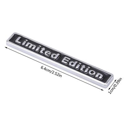 3D Chrome Metal Sticker Car Accessories Sticker Limited Edition Badge Car Decal
