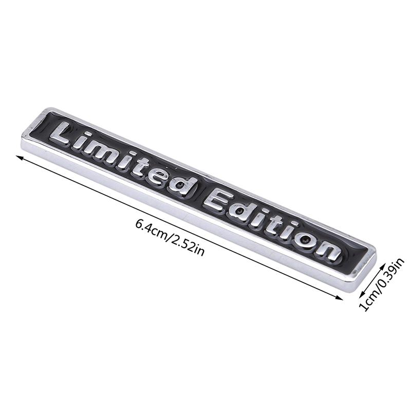 3D Chrome Metal Sticker Samolepka Autodoplňky Samolepka Limited Edition Badge Car Decal