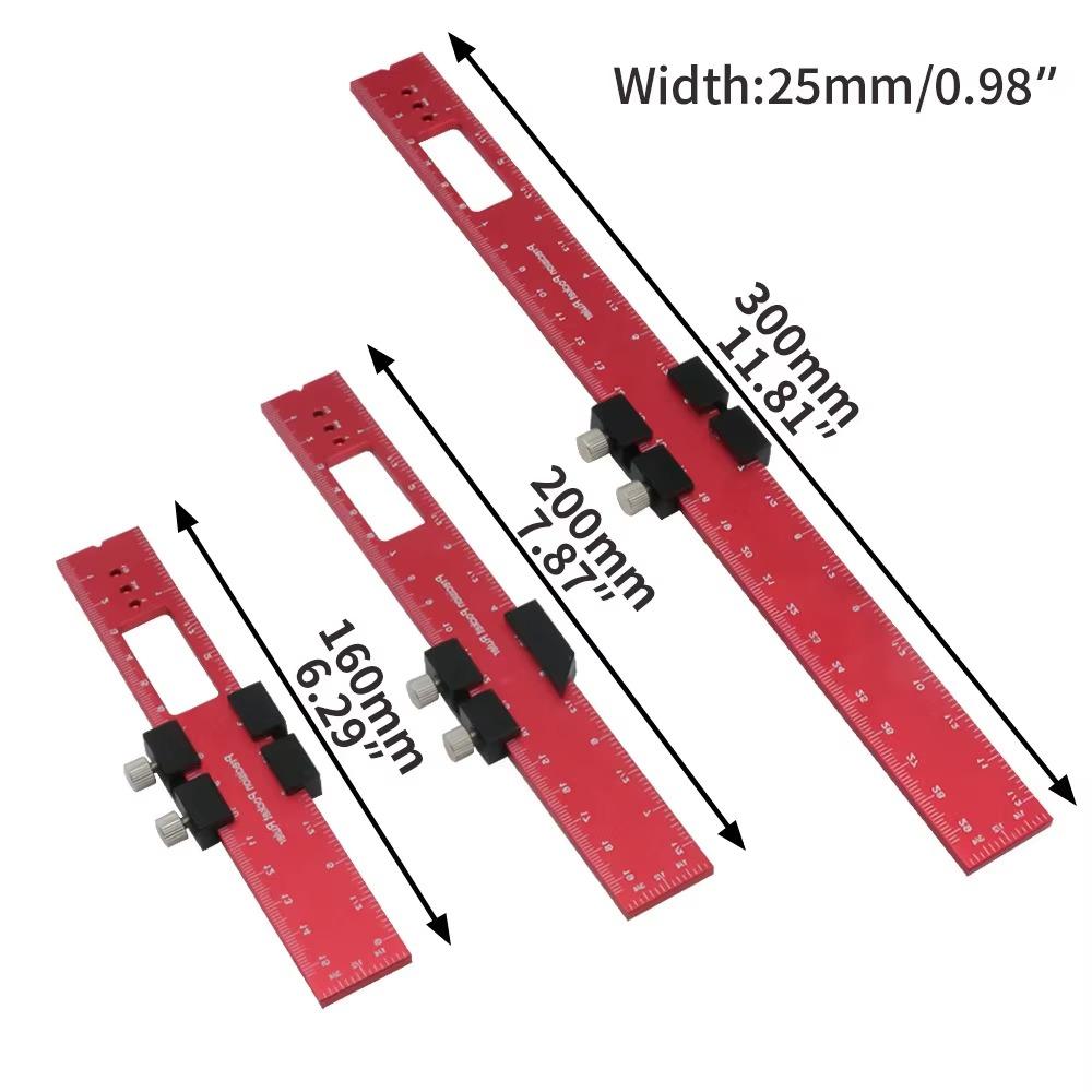 T-Track Pocket Ruler Aluminum Precision Ruler New Woodworking Tools Ruler  Measuring Tool