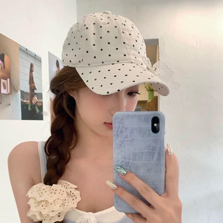 Bow Lace Baseball Cap New Big Head Surround Sun Protection Sun Protection Baseball Cap
