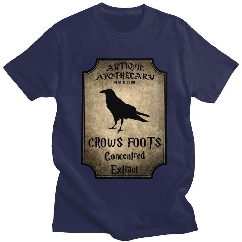 

Custom Fashion Halloween Crows T Shirt Men Gothic Witch Occult Witchcraft Tshirt Streetwear Tee Tops Slim Fit Tshirts Merch 4XL
