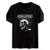 European Sizes Men'S The Exploited Punk Graphic T-Shirt - Skull & Radiating Lines Design