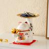 Keramik Glückskatze Figur Glückskatze Ablage Maneki Neko Candy Box Home Dekoration Maskottchen Ornament Kunst Skulptur