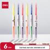 Deli S736 Double-Ended Dual-Color Highlighter Pen Set