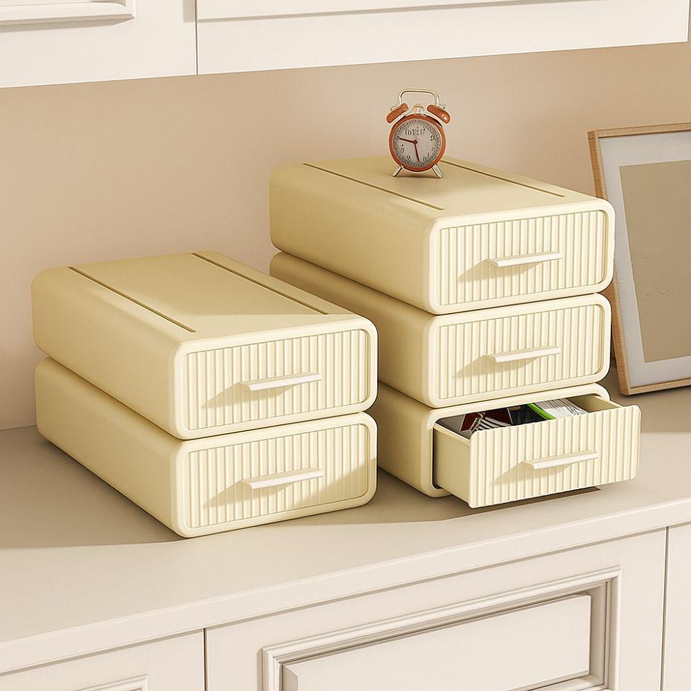 Large Capacity Desktop Storage Box Stackable Stationery Organizer Cosmetic Storage Rack  Cosmetic