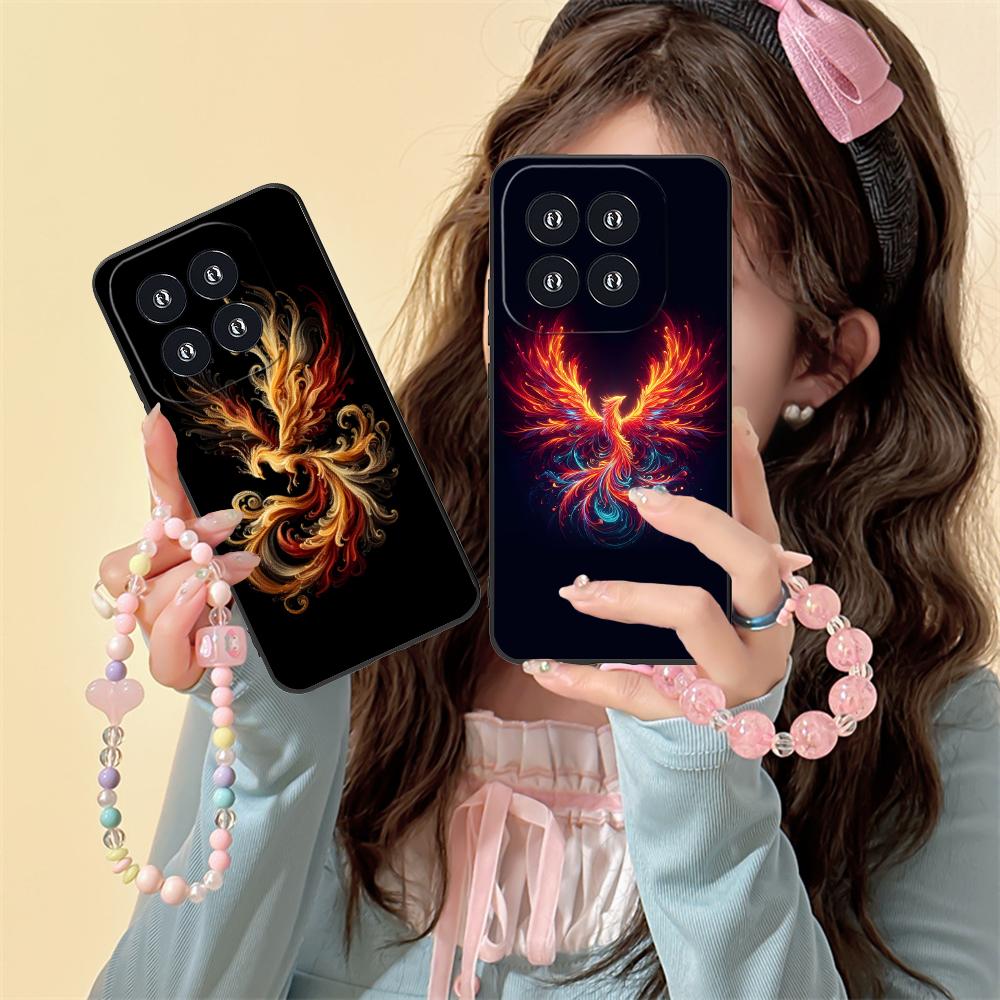 Luxury Phoenix Mobile Cell Phone Case for Xiaomi 15 14 13 12 Mi 11 T Ultra Lite Pro S X 5G Colorful Printing Cover Cover Luxury