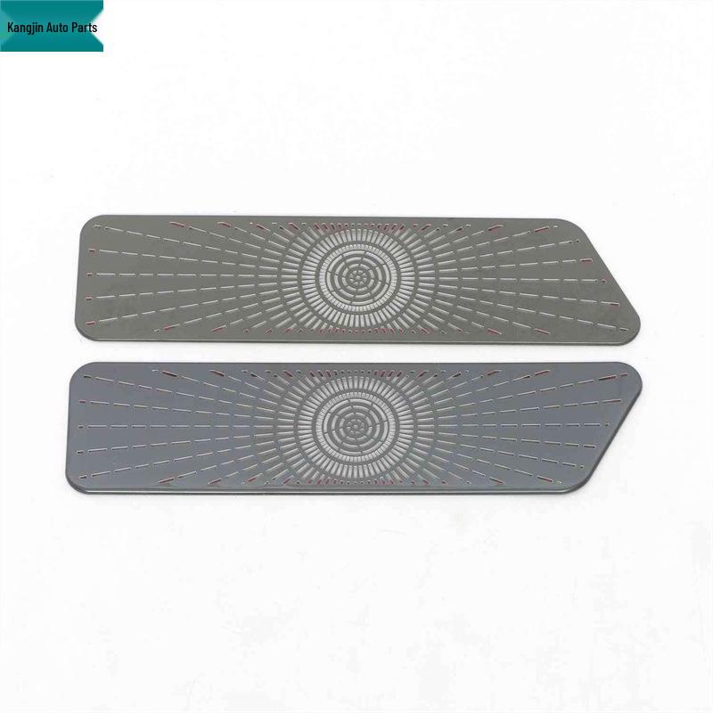 Black Titanium Stainless Steel Speaker Cover for 2023 Haval H-Dog 2nd Gen Interior