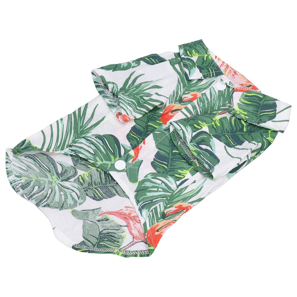 Pet Hawaiian Shirt Hawaiian Style Dog Summer T Shirt Suitable for Medium Small Dogs CatsM