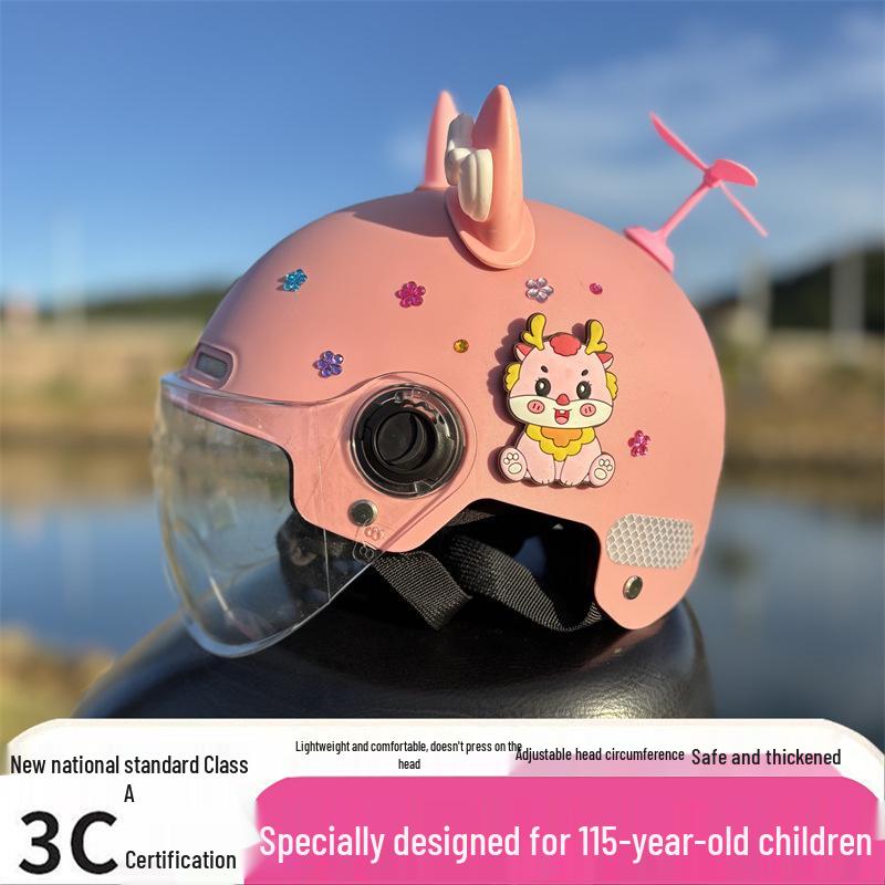 New 3C Certified Kids' Helmet (Ages 1-15) - Breathable, Sun-Protective, Impact-Resistant for Summer
