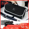 CQY1 Car Soft Felt Storage Bag Organizer Cars Foldable Trunk Bag Car Goods Stickers For Mercedes Benz GLE63 CLS63 GLC63 W204 W205 C63