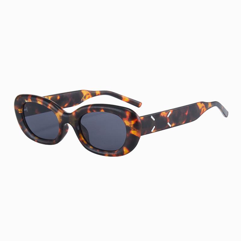 

Солнцезащитные очки Yi Mengling женские Tide овальные узкие очки модные ретро солнцезащитные очки мужские