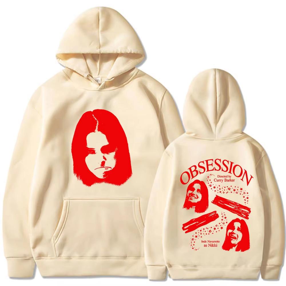 Horror Movie Fan Nikki Hoodie, Men's Fashion Vintage Gothic Long Sleeve Loose Hooded Sweatshirt Streetwear Hoodies
