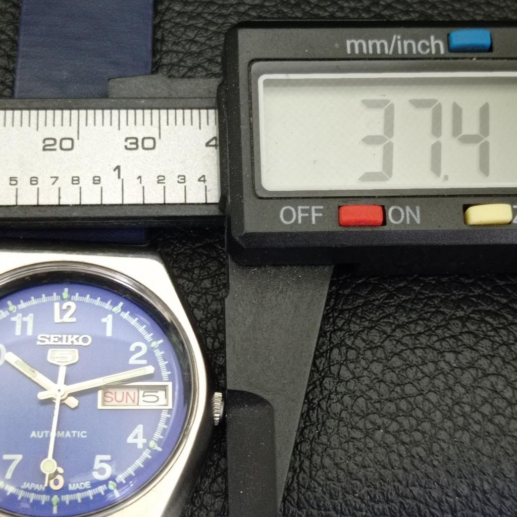 AUTOMATIC VINTAGE SEIKO 5 6309A JAPAN MENS BLUE COLOR DIAL WATCH a500804-5 R154-a500804