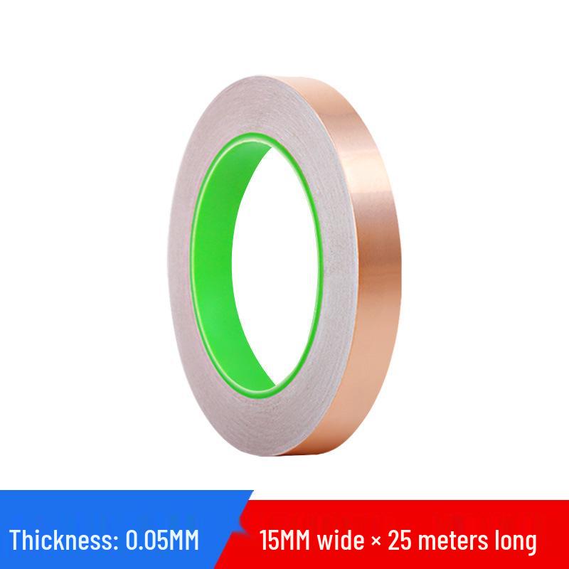 Double-Sided Conductive Copper Tape for Shielding, DIY Circuit Mods, Heat Dissipation, and Temperature Resistance
