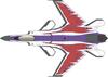 Hasegawa Ace Combat Shinden II Combat 30th Anniversary Commemorative Paint Scale Plastic Model Kit SP687 "Ace Scheme" 1/72