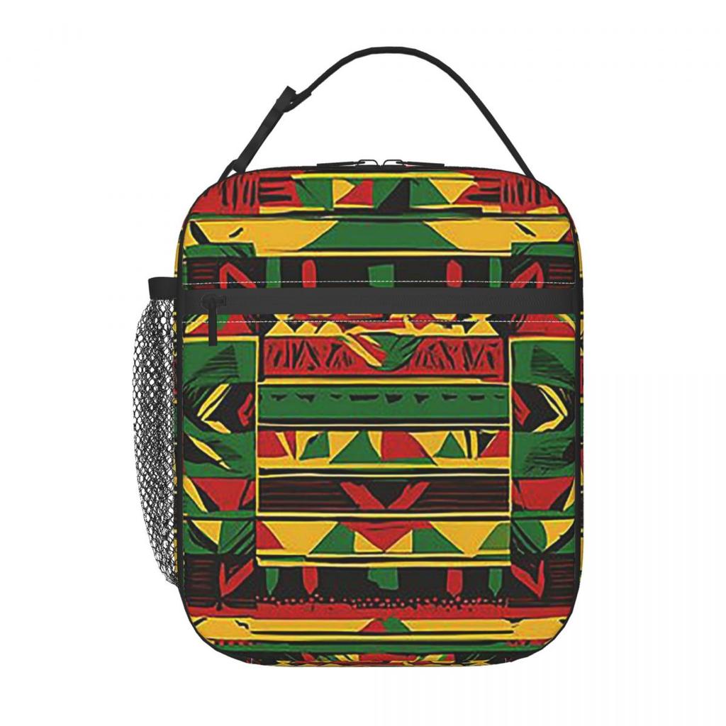 Modern Rasta Patterns For Apparel Insulated Lunch Bag for Women Kids Portable Food Boxes Thermal Lunch Box Tote