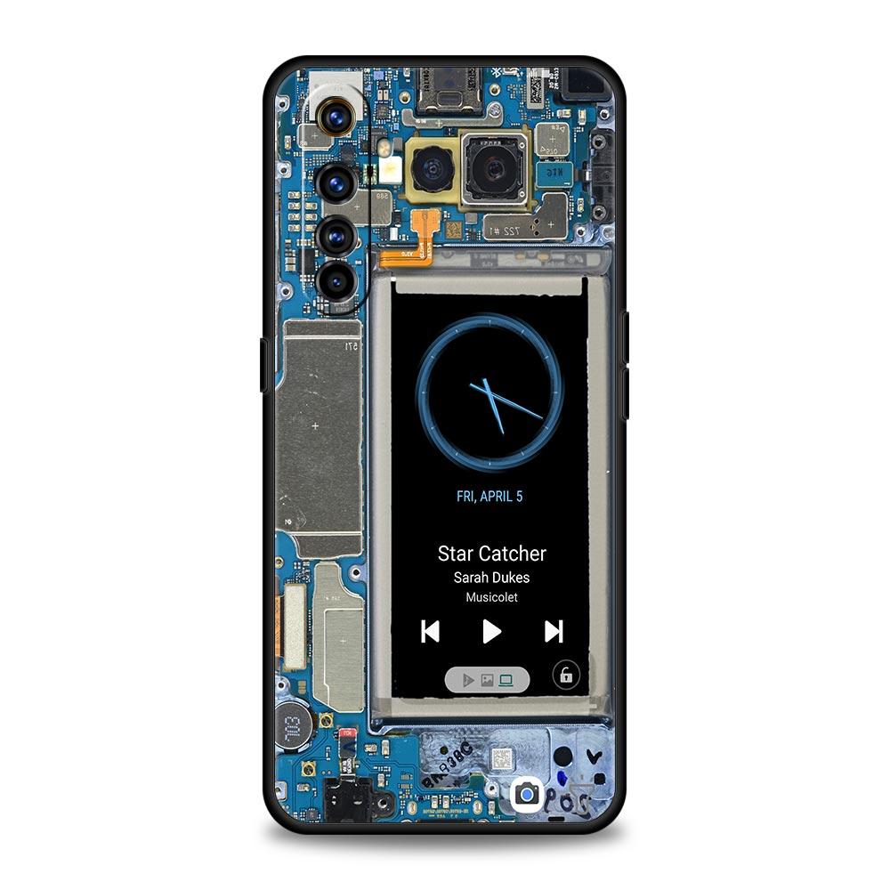 

Main Circuit Board Pattern Case For Realme C67 C63 C55 C53 C35 C25 C21 GT 2 3 5 6 10 11 12 13 Pro Plus 5G Soft TPU Phone Cover 13 Pro Plus
