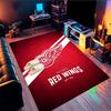 Vintage Detroit Wings Logo Area Rug Suitable for Indoor And Outdoor,Carpets for Kitchens, Homes, Offices, Living Rooms,Home Decor,Christmas Gift