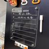 Magnetic Transparent Display Board Message Board Acrylic Weekly and Monthly Plan Board Reusable, Home Business Office Supplies