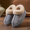 Bag Heel Cotton Slippers Men's Season New Indoor Home Thick Bottom Non-slip Warm Plush Slippers Women