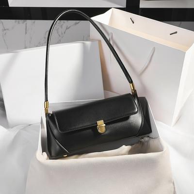 Underarm Bag Retro Niche Design High-end Solid Color Single-shoulder Hand Leather Women's Bag Spring and Summer Versatile Atmospheric Shoulder Bag