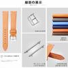 BINLUN Genuine Leather Watch Band, Quick Release, Replacement Strap for Men and Women, Unisex, 12mm, 14mm, 16mm, 18mm, 20mm, 22mm, 24mm, 4 Colors (Ora