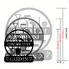 Einzigartiges Metall-Gartenschild im antiken Stil, personalisiertes Hofornament, stromlose Gartendekoration
