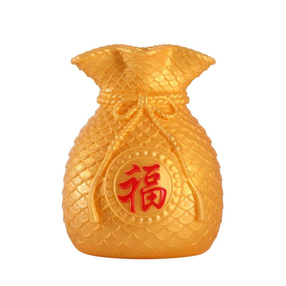 Blessed Bag Flowerpot Vase Chinese New Year Spring Festival Fortune Making Flower Arrangement Vase Plastic Festival Decoration