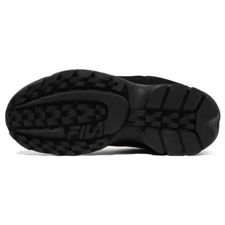 Fila Disruptor 2 1998 Cuero Sintético Resistente a la Abrasión Resistente a la Abrasión Zapatillas Casuales de Corte Bajo Unisex Todo Negro 1FM00864F_001