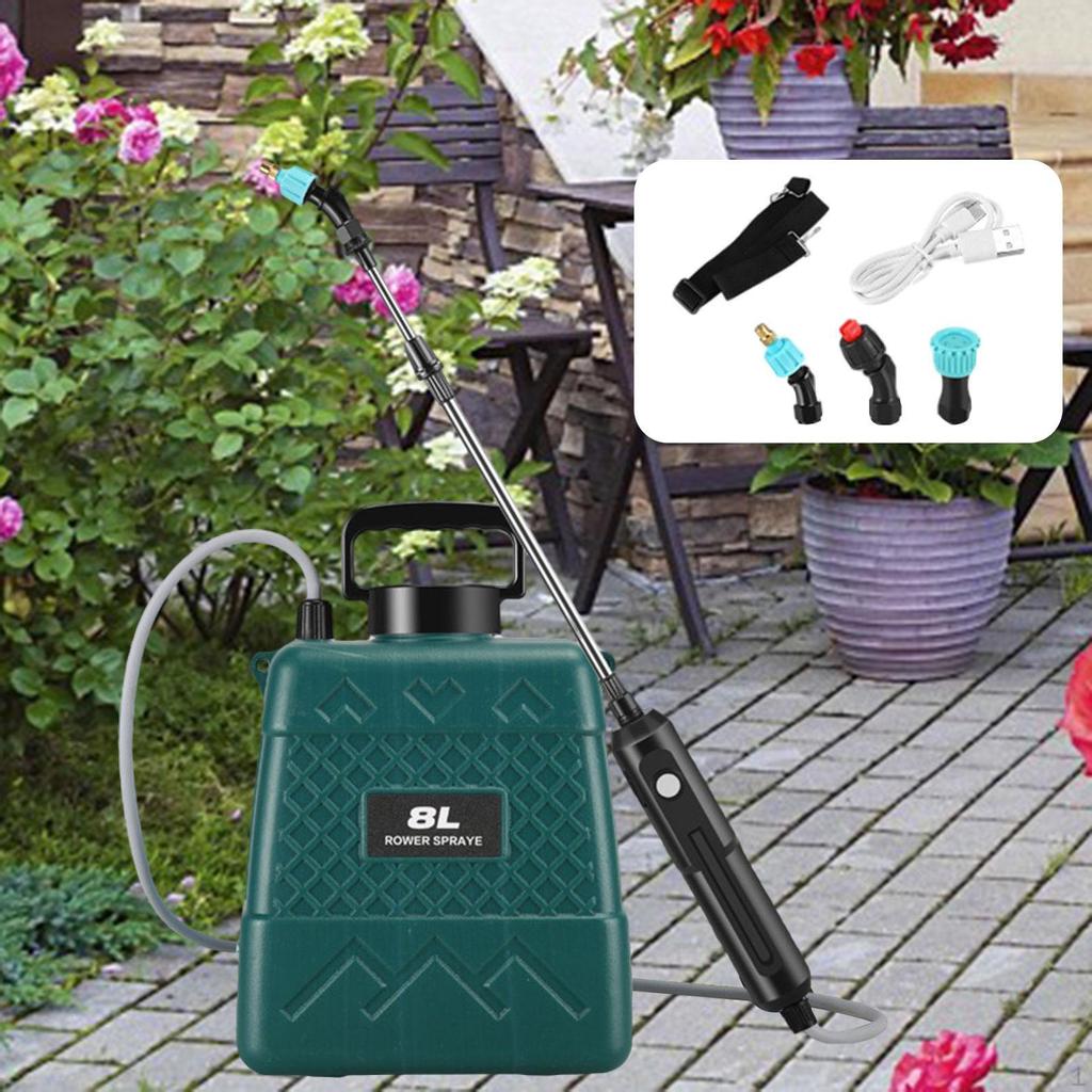 Elektrický postřikovač na trávu, vysoký tlak snadno přenosný, praktická láhev s rozprašovačem vody, zahrada