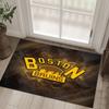 Boston Bruins Design Křišťálový Sametový Koberec Útulný Ne?Protiskluzová tištěná předložka do ložnice, obývacího pokoje, předsíně