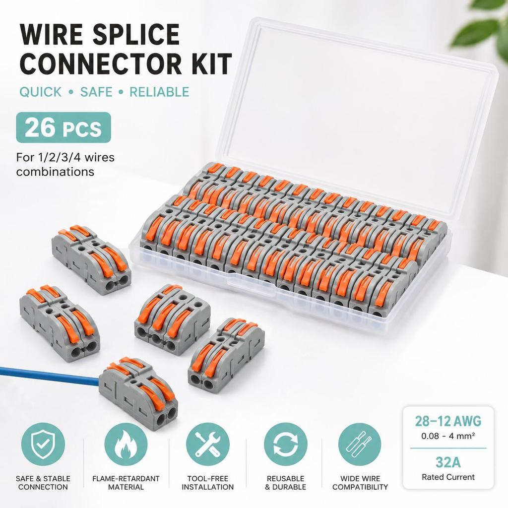 Wire Compact Connector Wire Connection Junction Box Quick Connector