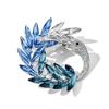 Swan Brooch, Women's Retro Gradient Imitation Crystal Animal Brooch, Fashionable Coat and Jacket Pin