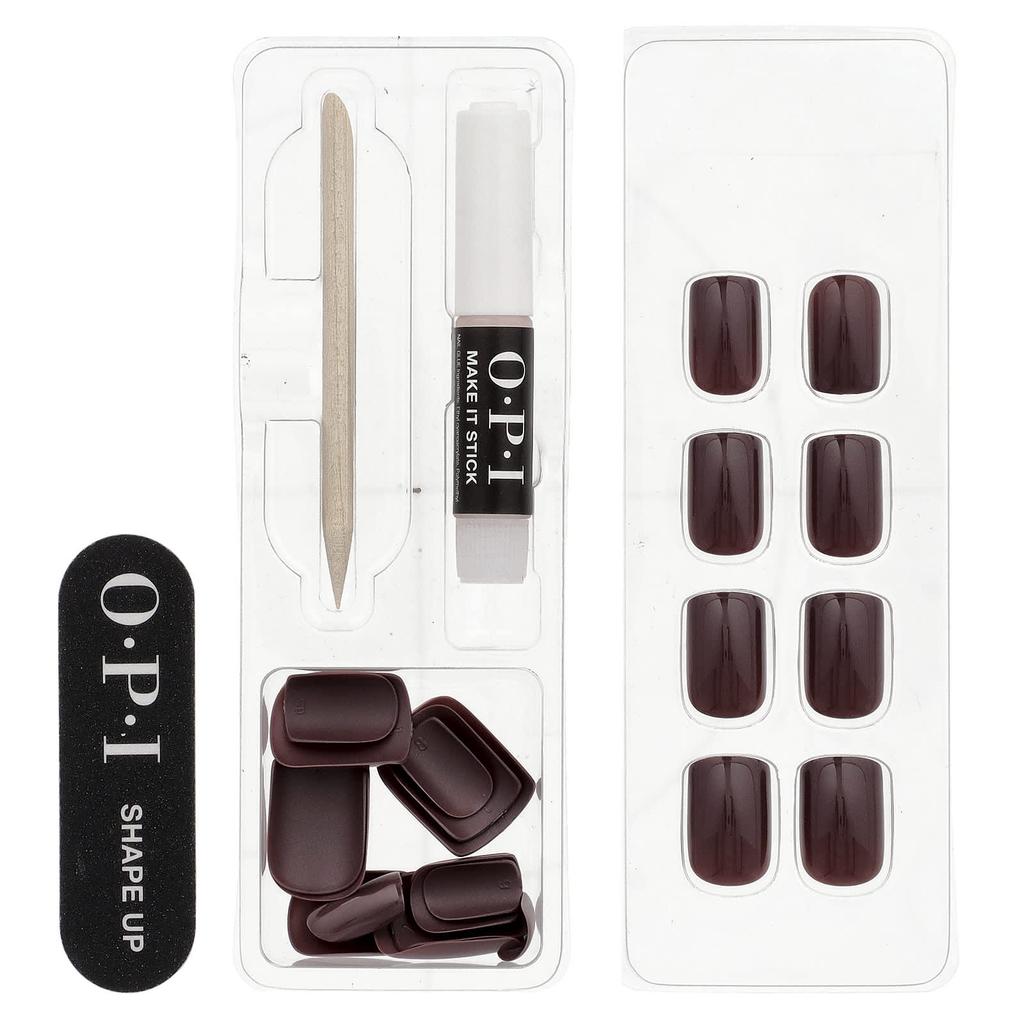 OPI, On Point, Instant Press-On, Mani, Short Length, You Do Not Really Jacques!, 27-Piece Kit