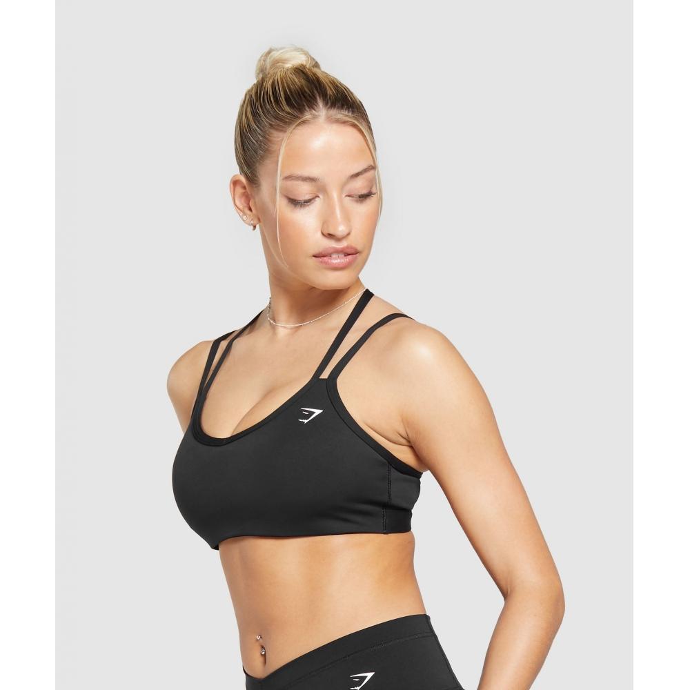 Gymshark Strap Feature Sports Bra Black B8a6a Bb2j