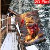 2D Flat, 2D Flat - 2D Flat - 2D Flat Christmas Red Scarf Fox Horse Lantern Cardinals Winter Garden Flag_3 (1)- Outdoor Garden Flag Double-Sided Home D