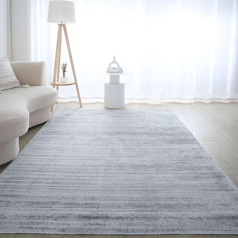 Maßgefertigter japanischer Wabi-Sabi & nordisch gestreifter Schlafzimmer-/Akzentteppich