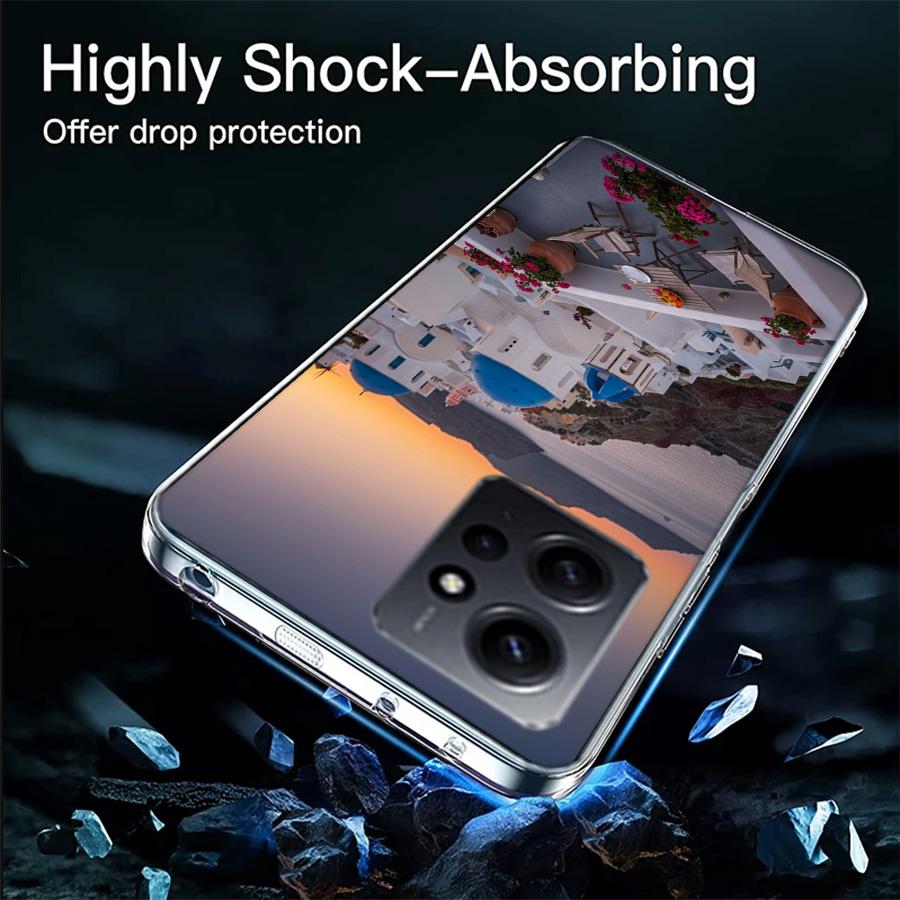 Grekland på sommaren. Santorini Telefonfodral För Redmi 12 13C 12C 15C 9 10 10C Note 13 Pro Plus 14 15 Pro 9T 9C 9A TPU Mjukt Fodral Clea